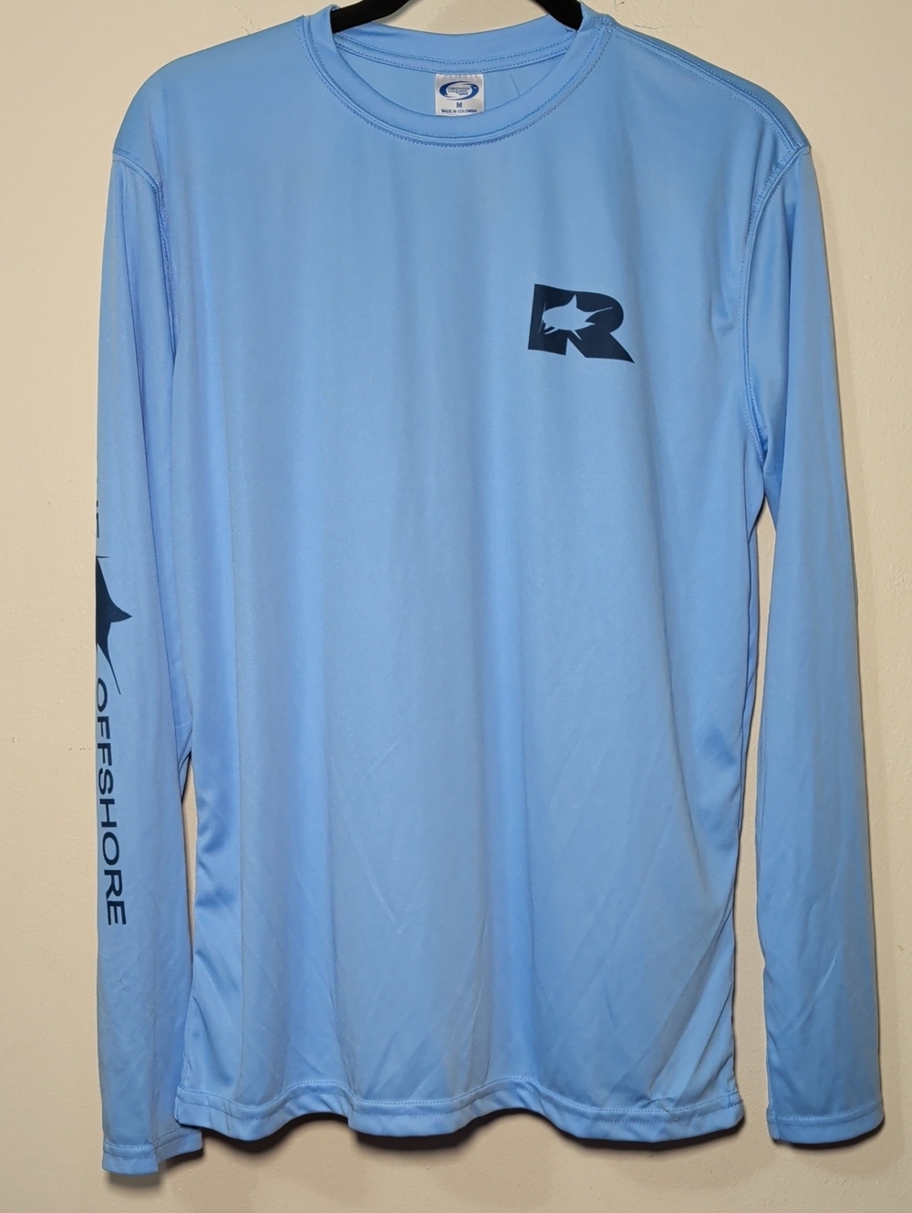 Vapor Apparel Rogue Offshore Fishing Shirt Blue Long Sleeve Gorpcore Mens Size M